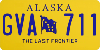 AK license plate GVA711