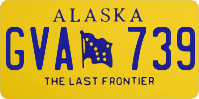 AK license plate GVA739