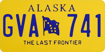 AK license plate GVA741