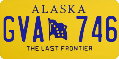AK license plate GVA746