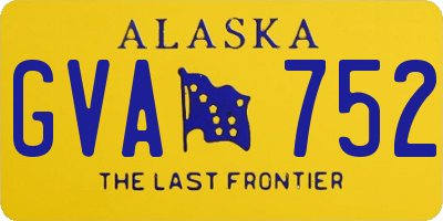 AK license plate GVA752