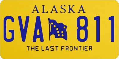 AK license plate GVA811