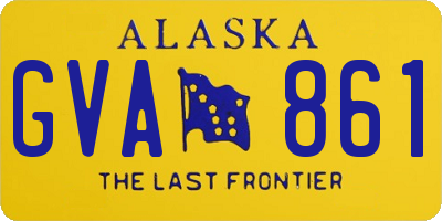 AK license plate GVA861