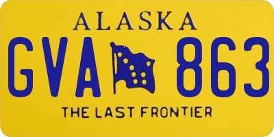 AK license plate GVA863