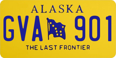 AK license plate GVA901