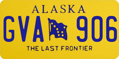 AK license plate GVA906