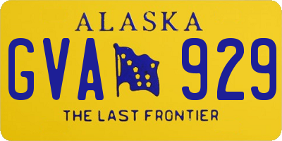 AK license plate GVA929