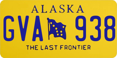 AK license plate GVA938