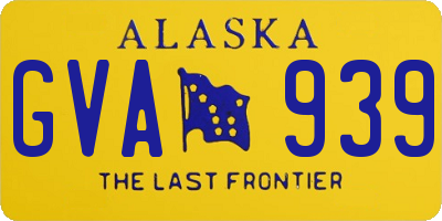AK license plate GVA939