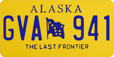 AK license plate GVA941