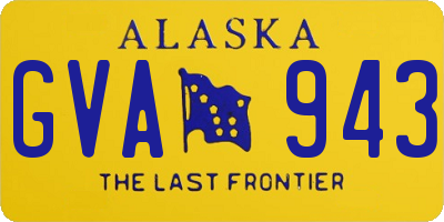 AK license plate GVA943