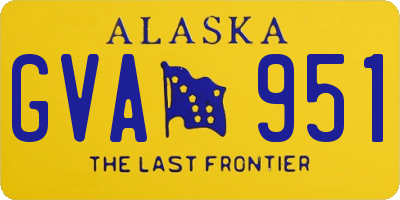 AK license plate GVA951