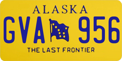 AK license plate GVA956