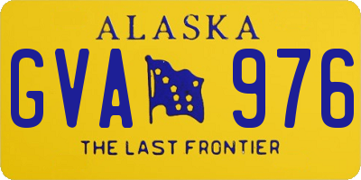 AK license plate GVA976