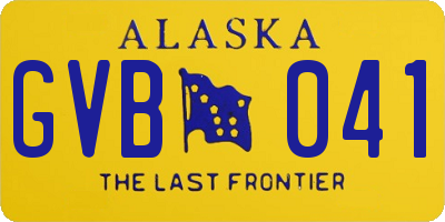 AK license plate GVB041