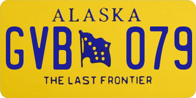 AK license plate GVB079