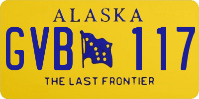 AK license plate GVB117
