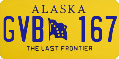 AK license plate GVB167