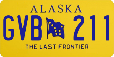 AK license plate GVB211