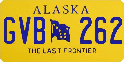 AK license plate GVB262