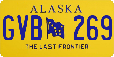 AK license plate GVB269