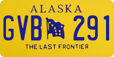 AK license plate GVB291