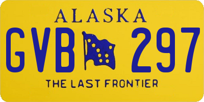 AK license plate GVB297