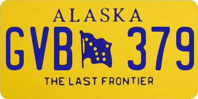 AK license plate GVB379
