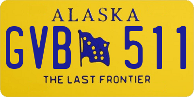 AK license plate GVB511