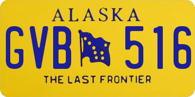 AK license plate GVB516