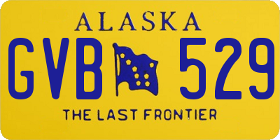 AK license plate GVB529