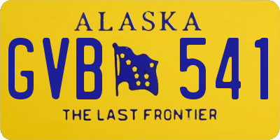 AK license plate GVB541