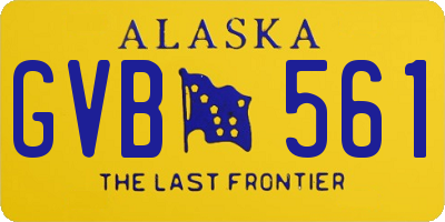 AK license plate GVB561