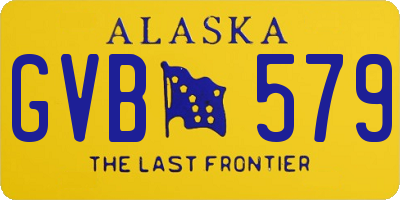 AK license plate GVB579