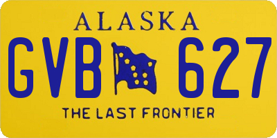AK license plate GVB627
