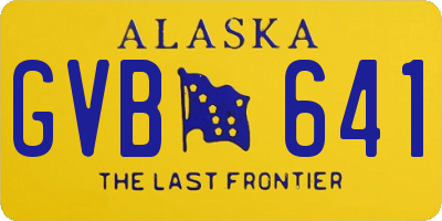 AK license plate GVB641