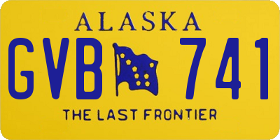 AK license plate GVB741