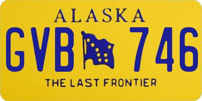 AK license plate GVB746