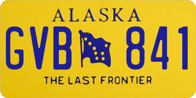 AK license plate GVB841