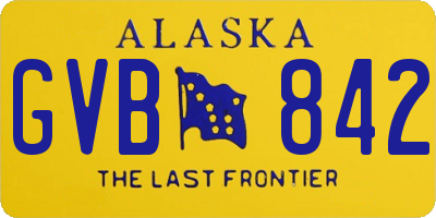AK license plate GVB842