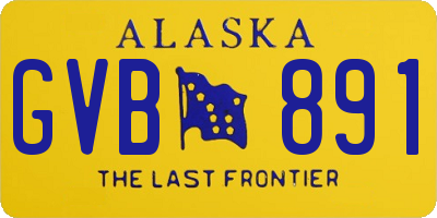 AK license plate GVB891