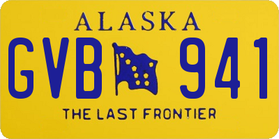 AK license plate GVB941