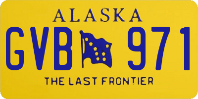 AK license plate GVB971