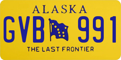 AK license plate GVB991