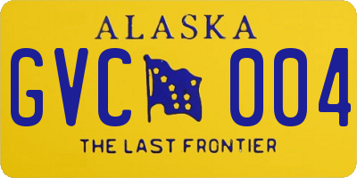 AK license plate GVC004