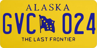 AK license plate GVC024