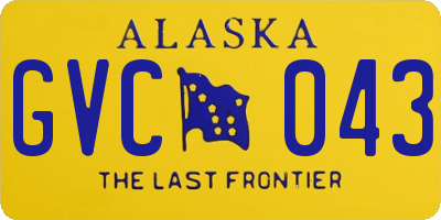 AK license plate GVC043