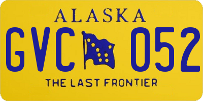 AK license plate GVC052