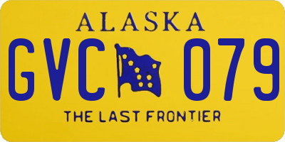 AK license plate GVC079