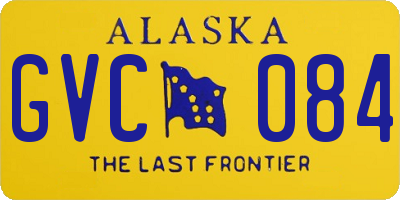 AK license plate GVC084